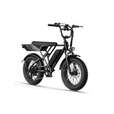 JASION RetroVolt Electric Bike - Motor 500W Battery 48V12.5AH 20 Inch Wheels Mechanical Disc Brakes - Gray